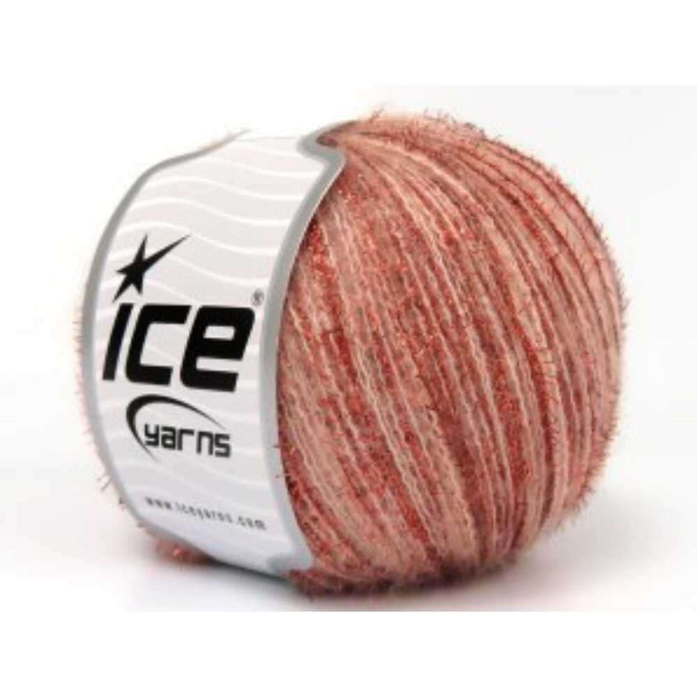 8 Skeins, Tommy Wool Glitz Light Salmon Copper 83470 202 yards) per 50g